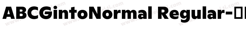 ABCGintoNormal Regular字体转换